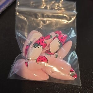 Complete Set of Strawberry Nails